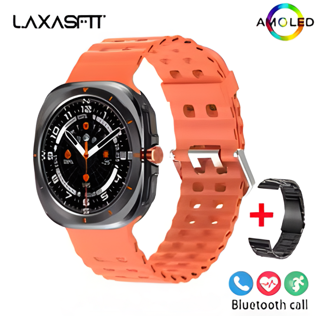 ⌚ LAXASFIT New GT7 Ultra 7-in-1 Smart Watch | 1.52” HD AMOLED | Bluetooth Calling | Fitness & Sports Tracker | Men & Women 🎁