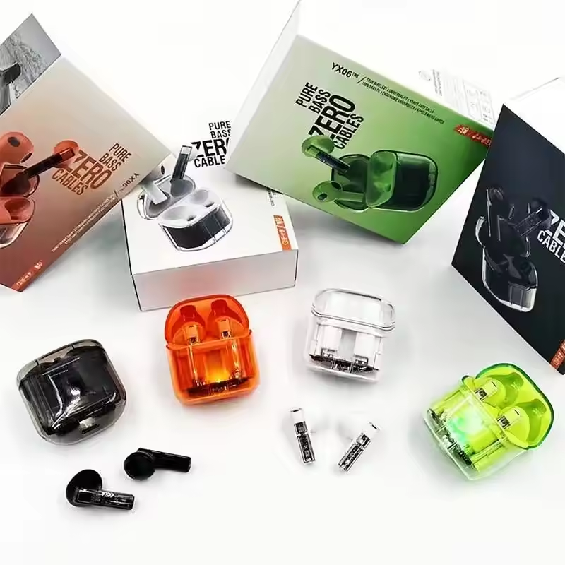 ✨ AT06 Wireless earbuds – Transparent Style, Pure Bass, and Next-Level Performance ✨