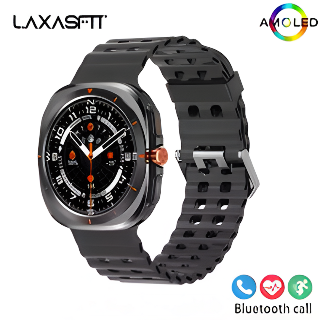 ⌚ LAXASFIT New GT7 Ultra 7-in-1 Smart Watch | 1.52” HD AMOLED | Bluetooth Calling | Fitness & Sports Tracker | Men & Women 🎁