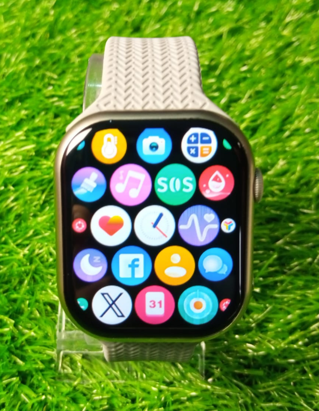 TLTM-M100 Series 10 Smart Watch | 2.3" Full Touch Display, Wireless Charging, Bluetooth Calling, 2 Straps Included