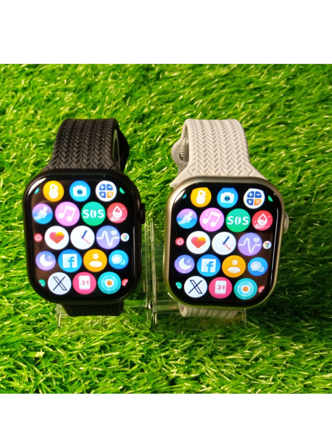 TLTM-M100 Series 10 Smart Watch | 2.3" Full Touch Display, Wireless Charging, Bluetooth Calling, 2 Straps Included