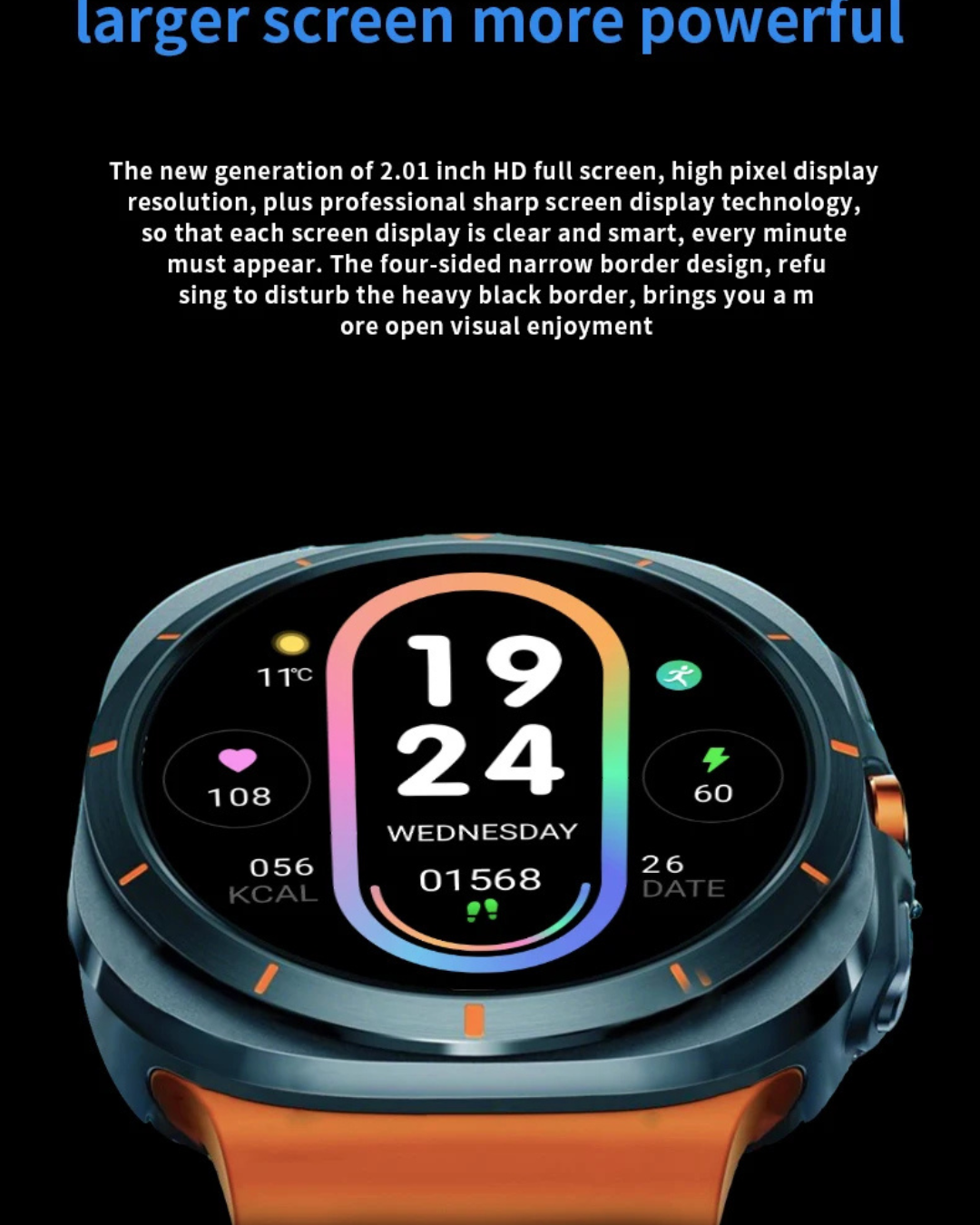 ⌚ LAXASFIT New GT7 Ultra 7-in-1 Smart Watch | 1.52” HD AMOLED | Bluetooth Calling | Fitness & Sports Tracker | Men & Women 🎁