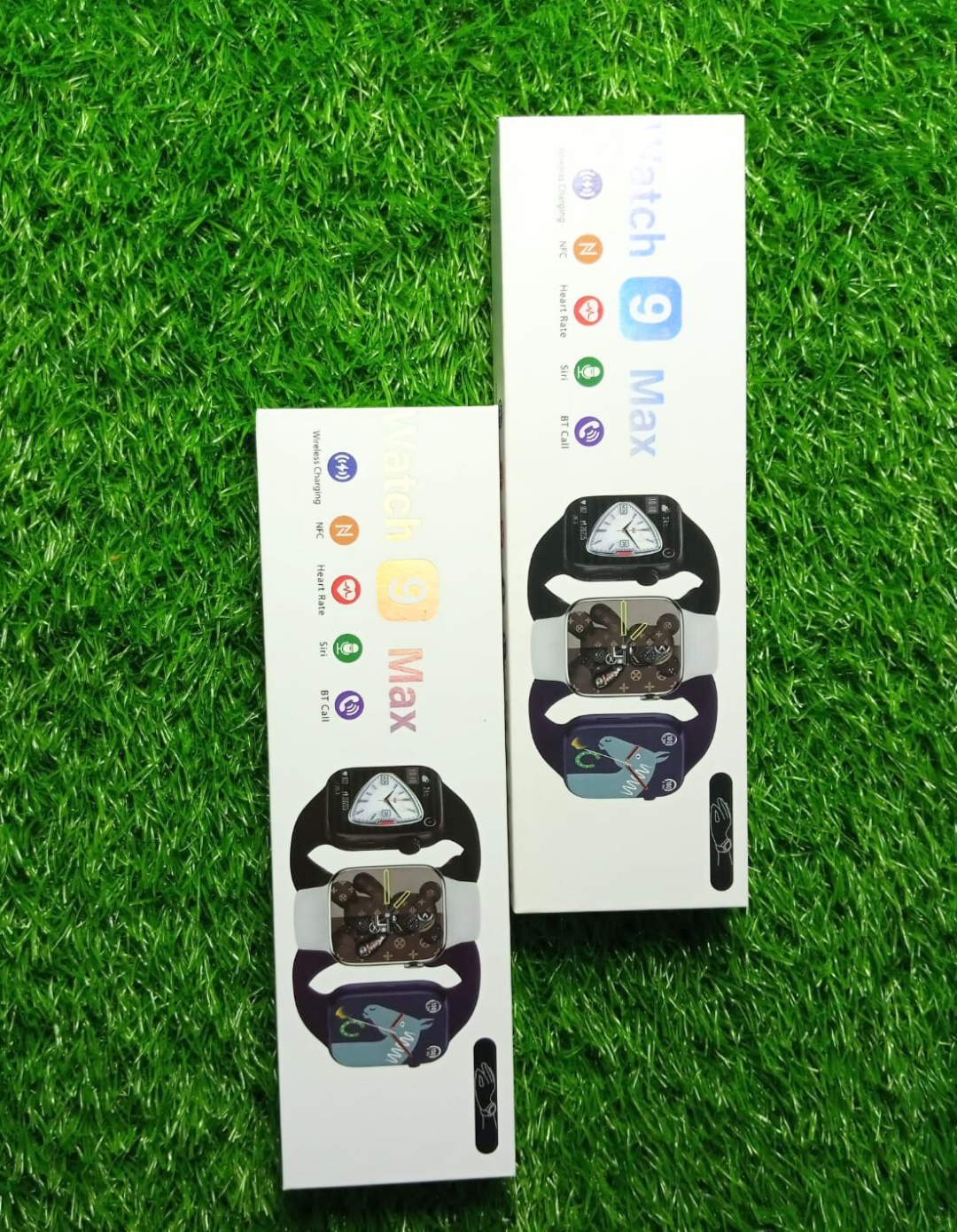 Watch 9 Max Smartwatch – Series 9 | Full Edge HD Display, Bluetooth Calling, Always-On Display, Built-in Games, Wireless Charging, Sports Modes
