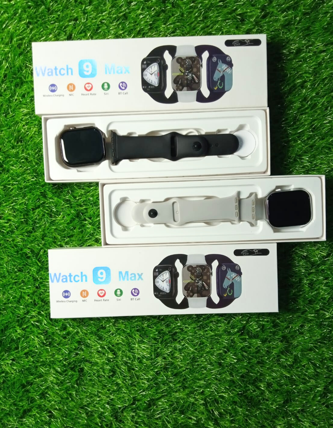 Watch 9 Max Smartwatch – Series 9 | Full Edge HD Display, Bluetooth Calling, Always-On Display, Built-in Games, Wireless Charging, Sports Modes