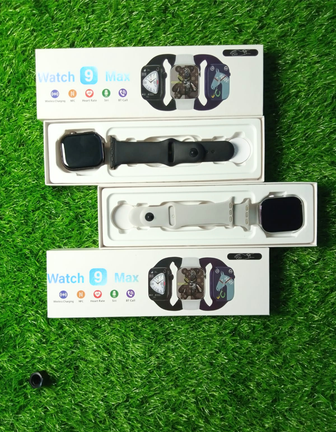 Watch 9 Max Smartwatch – Series 9 | Full Edge HD Display, Bluetooth Calling, Always-On Display, Built-in Games, Wireless Charging, Sports Modes