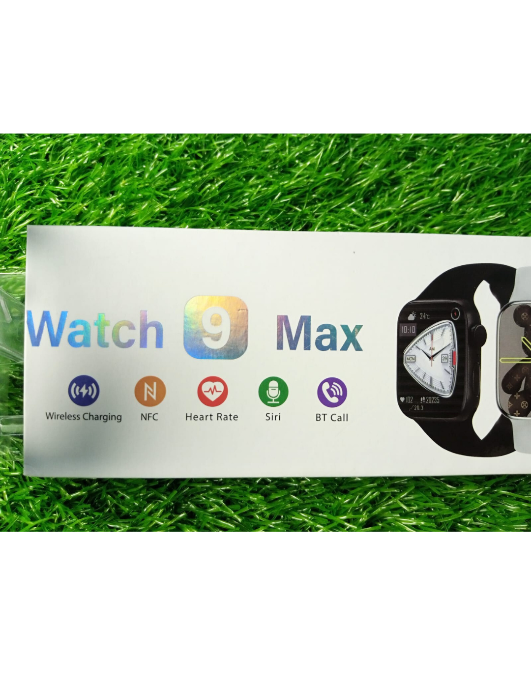 Watch 9 Max Smartwatch – Series 9 | Full Edge HD Display, Bluetooth Calling, Always-On Display, Built-in Games, Wireless Charging, Sports Modes
