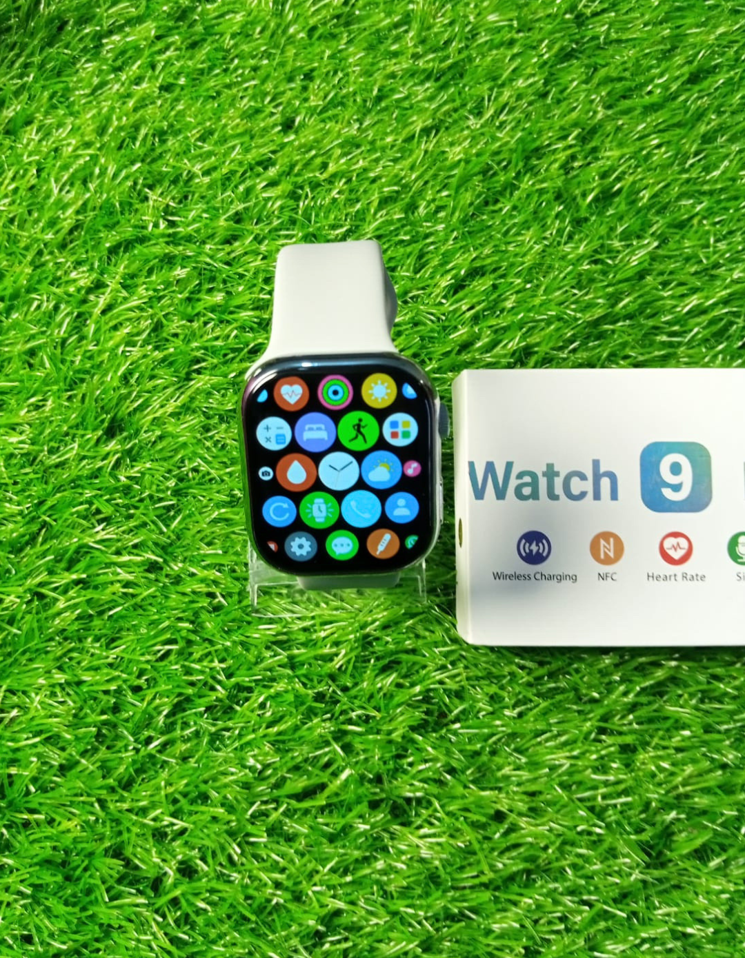 Watch 9 Max Smartwatch – Series 9 | Full Edge HD Display, Bluetooth Calling, Always-On Display, Built-in Games, Wireless Charging, Sports Modes