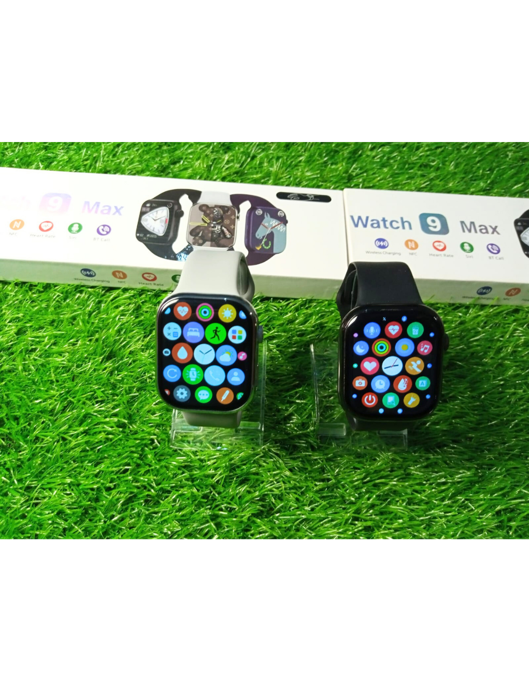 Watch 9 Max Smartwatch – Series 9 | Full Edge HD Display, Bluetooth Calling, Always-On Display, Built-in Games, Wireless Charging, Sports Modes