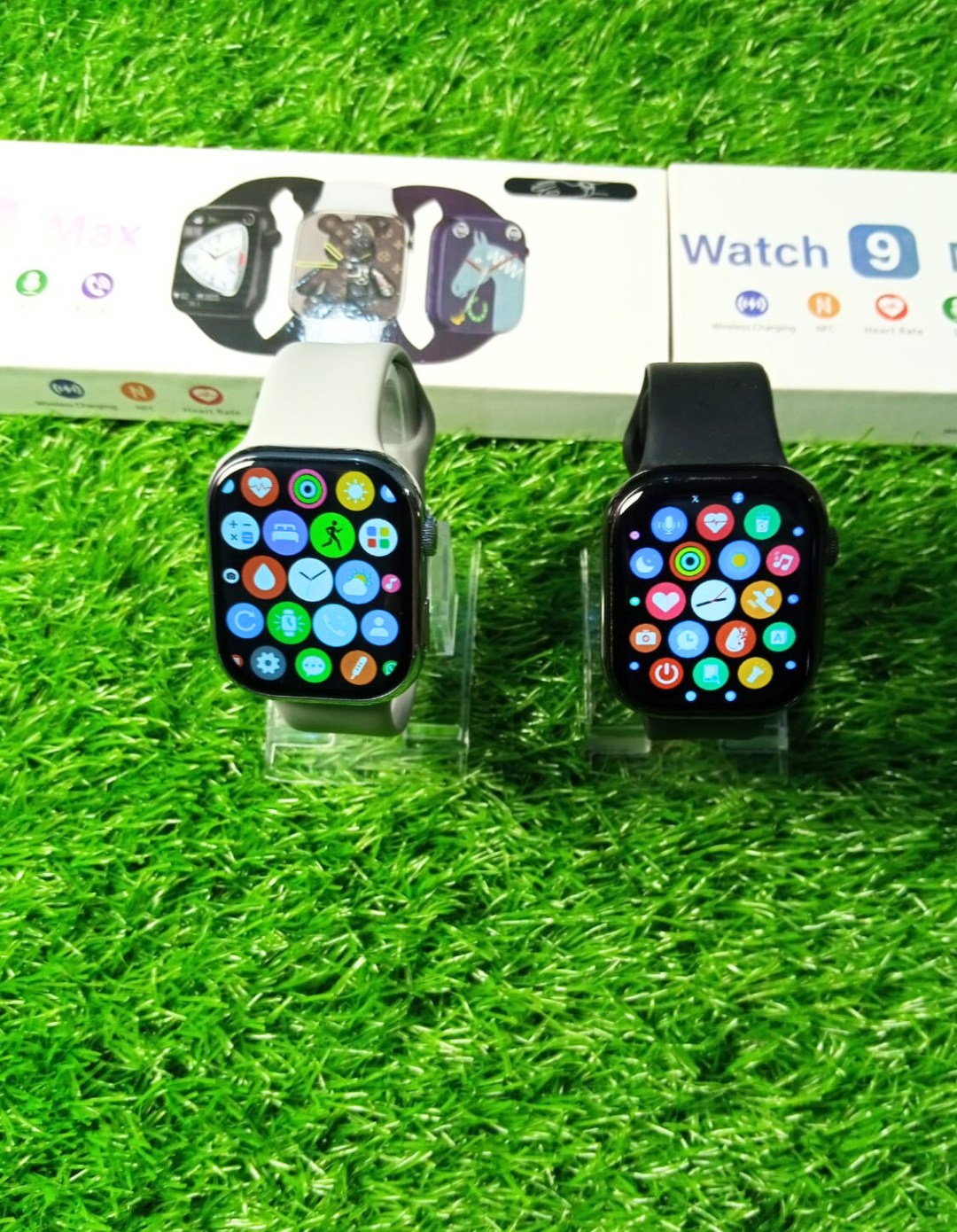 Watch 9 Max Smartwatch – Series 9 | Full Edge HD Display, Bluetooth Calling, Always-On Display, Built-in Games, Wireless Charging, Sports Modes