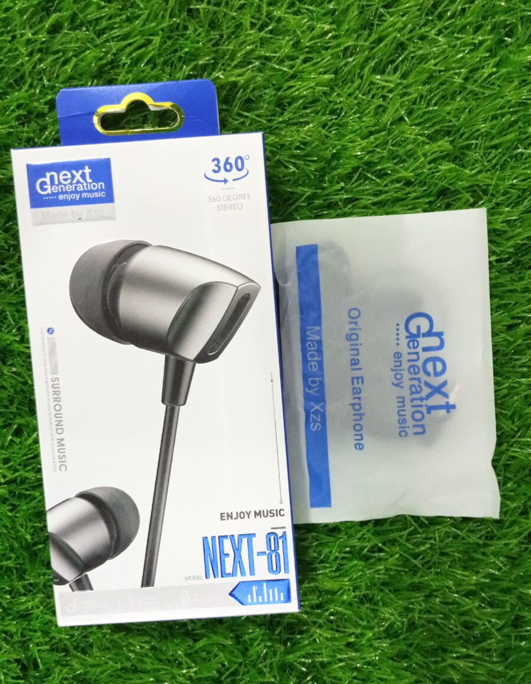 Next Generation NEXT-81 Wired Stereo Earphones – Deep Bass, Hi-Fi Sound, Built-in Mic, Comfortable Fit (3.5mm Jack)