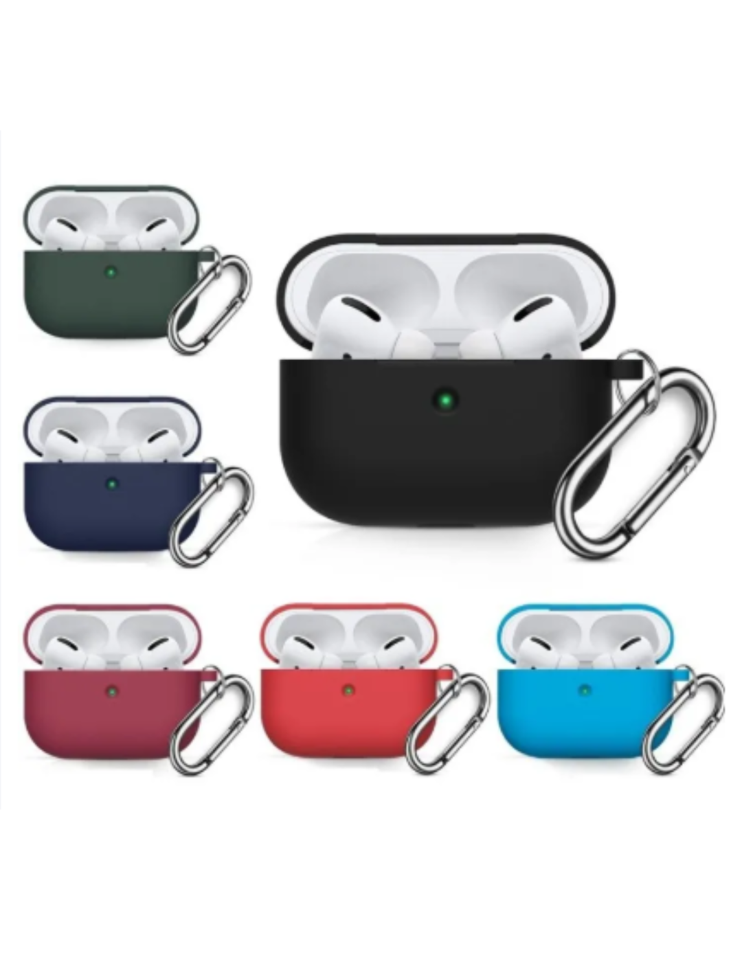 Silicone Case for Apple AirPods Pro 2 – Shockproof Protective Cover Sleeve for Wireless Earphones (Only Case)(Multiple Colors Available)