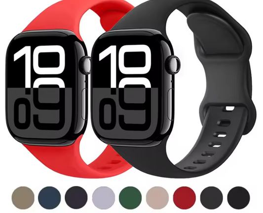 Soft Silicone Strap for Apple Watch Ultra 3/2/1 (49mm/46mm/45mm/42mm/41mm) – Comfortable iWatch Band for Series 11/10/9/8/7/6/5/4/3/SE3