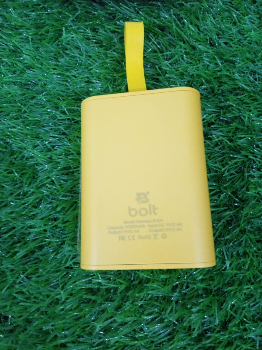 Bolt  B104 10000mAh Power Bank 🔋 | Fast Charging with Power Delivery ⚡ | Dual Output (USB-C & USB) 🔗 | Digital Display 📟 | Compact & Lightweight Travel Charger ✈️